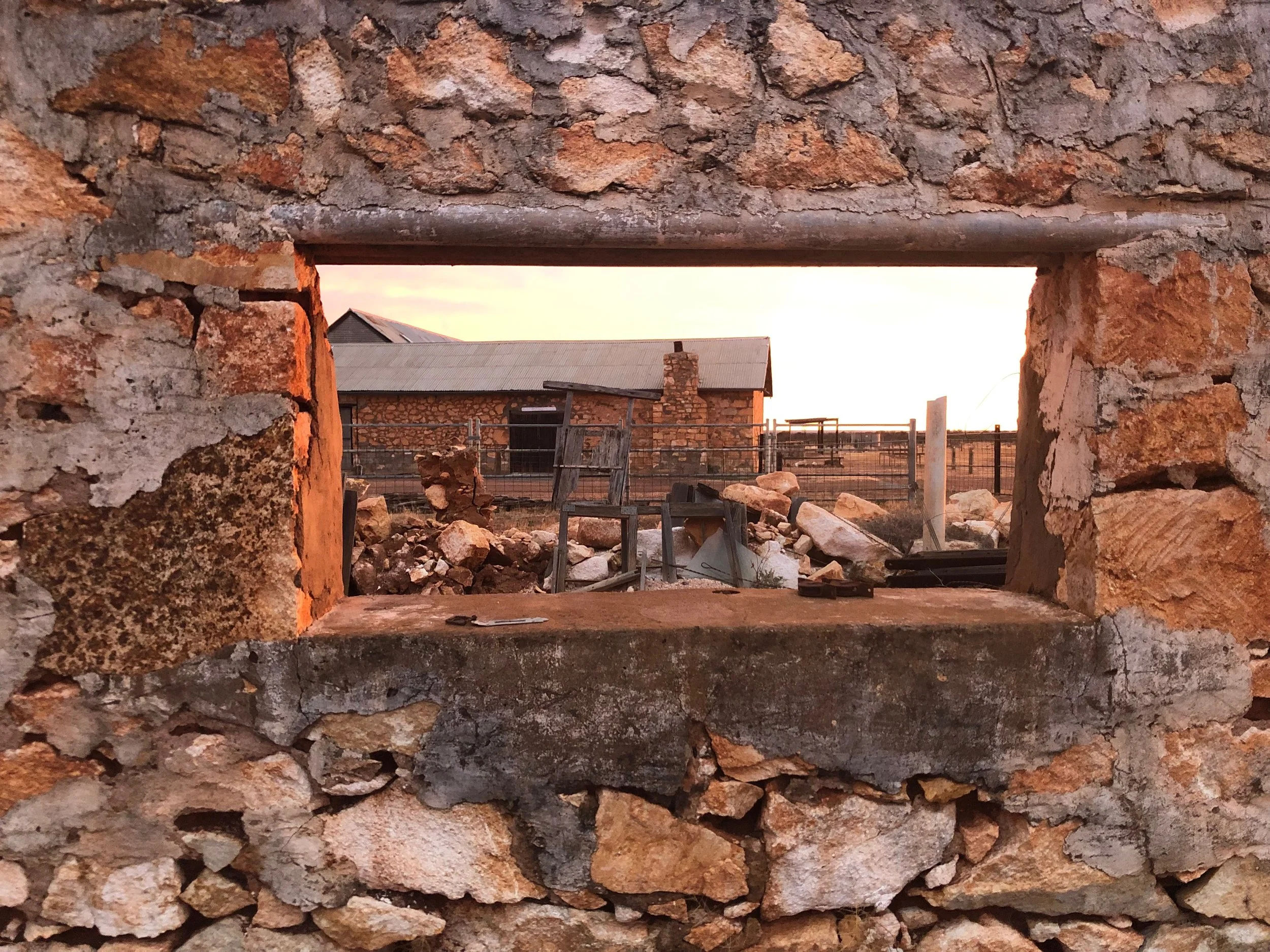 view from the old stables