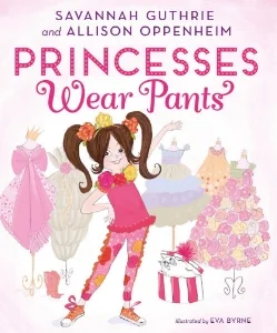 Princesses Wear Pants follows the unflappable Princess Penelope Pineapple, who knows how to get the job done while staying true to herself. Princess Penelope lives in a beautiful palace with a closet full of beautiful dresses. But being a princess is much, much more than beauty. In fact, every morning Princess Penelope runs right past her frilly dresses to choose from her beloved collection of pants! What she wears each day depends on which job she has to do. Will she command the royal air force sporting her sequined flight suit? Will she find her zen in her yoga pants and favorite tee? Or, will she work in the kingdom’s vegetable garden with pocketed overalls for all of her tools? Unfortunately for Princess Penelope, not everyone in the Pineapple Kingdom thinks pants are always appropriate princess attire. When the grand Lady Busyboots demands that Princess Penelope must wear a gown to the annual Pineapple Ball, the young royal finds a clever way to express herself. Penelope’s courage (and style choices) result in her saving the day!