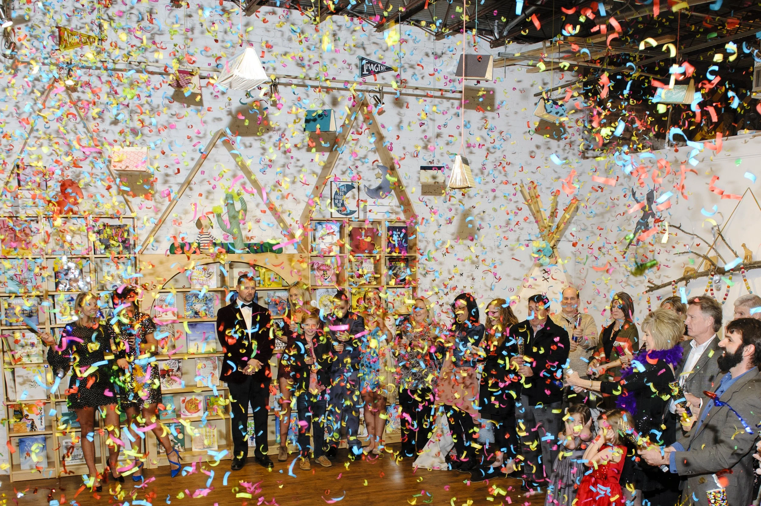 Celebration at The Story Shop after the bookstore founder and its designer were recognized among Country Living magazine's 100 Most Creative People in America.