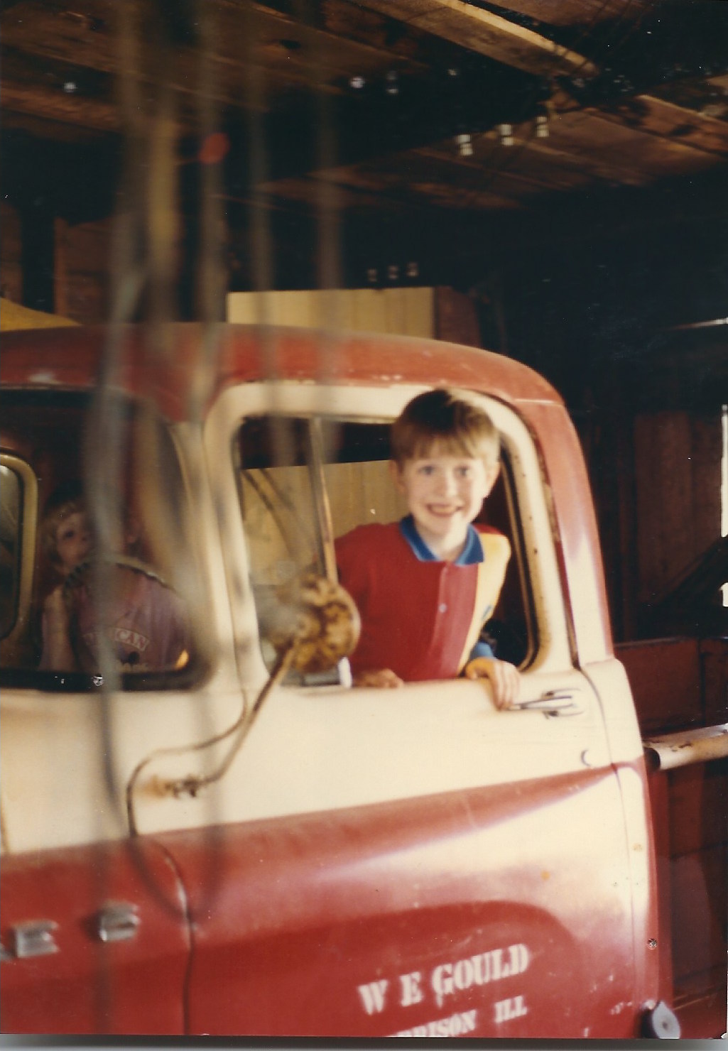 The 1958 Dodge truck while it was still in Illinois at Great-grandpa’s shop.