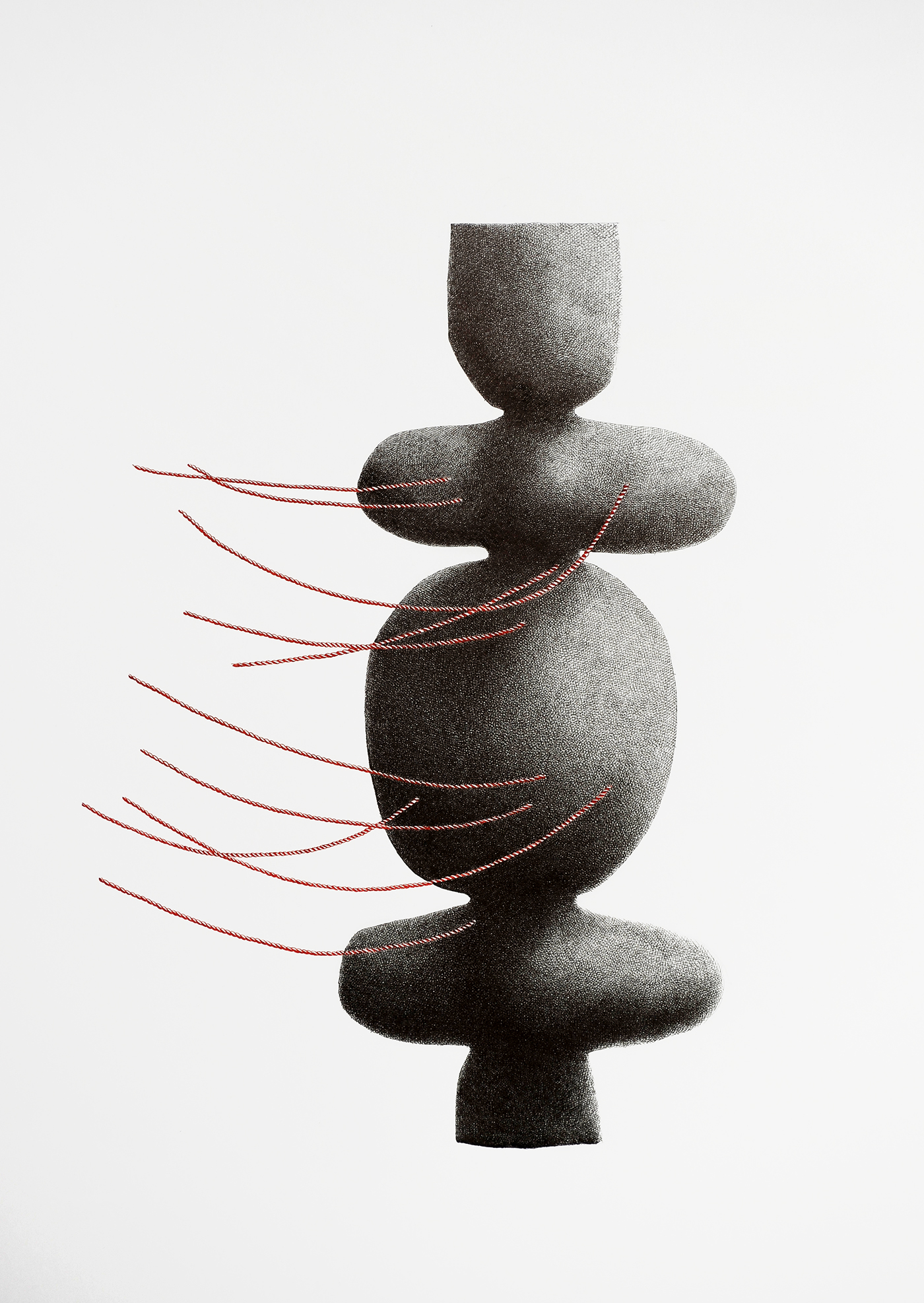 Receptive Figure (2017) Ink on paper 19.5 x 25.5 in / 50 x 65 cm