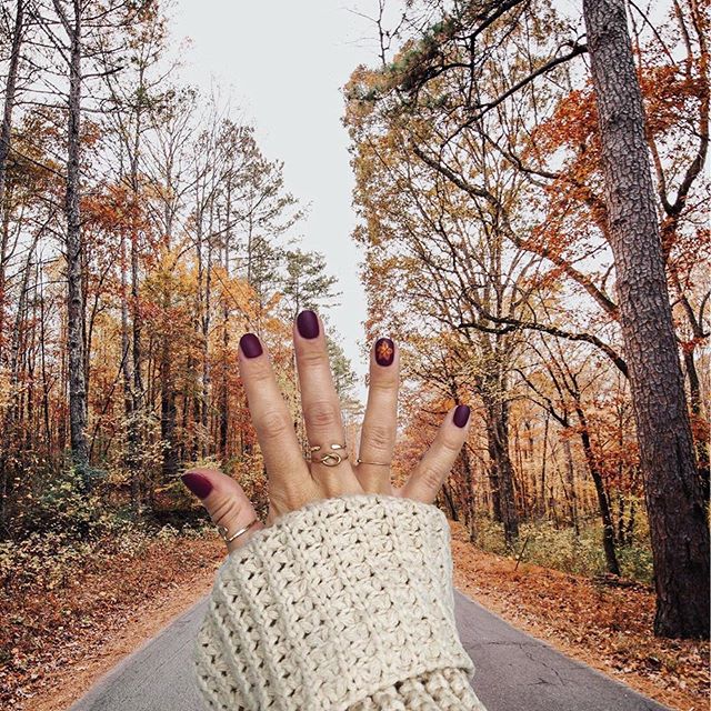 We want to thank @kaseygoedeker for bringing in the Fall weather by superimposing her amazing nails on this beautiful background. 🍂 We&rsquo;ll be asking her for snow next.😉
.
Nail artist: Jennifer @dippednflipped
Using @dazzle_dry