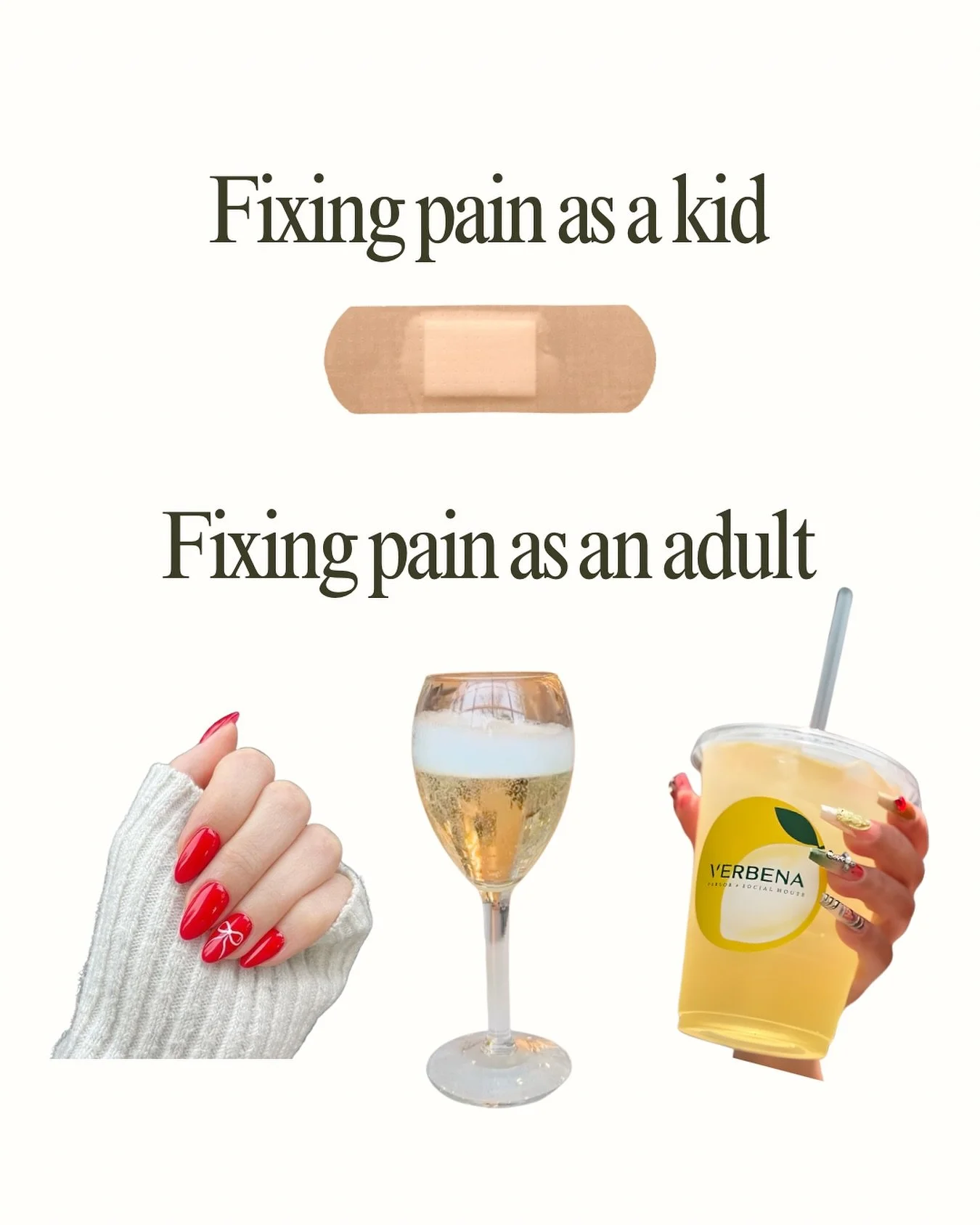 Healing as an adult: cute nails, iced lattes, and proseccos. 
And honestly, it works! 😅😂

#beautyparlor #nailstudio #verbenaparlor #dallastx #dallastexas #cafe #latte #matcha #dfw #dfwnailtech #dfwcafe #dallassalon #dallasnails #dfwnails #nailparlo