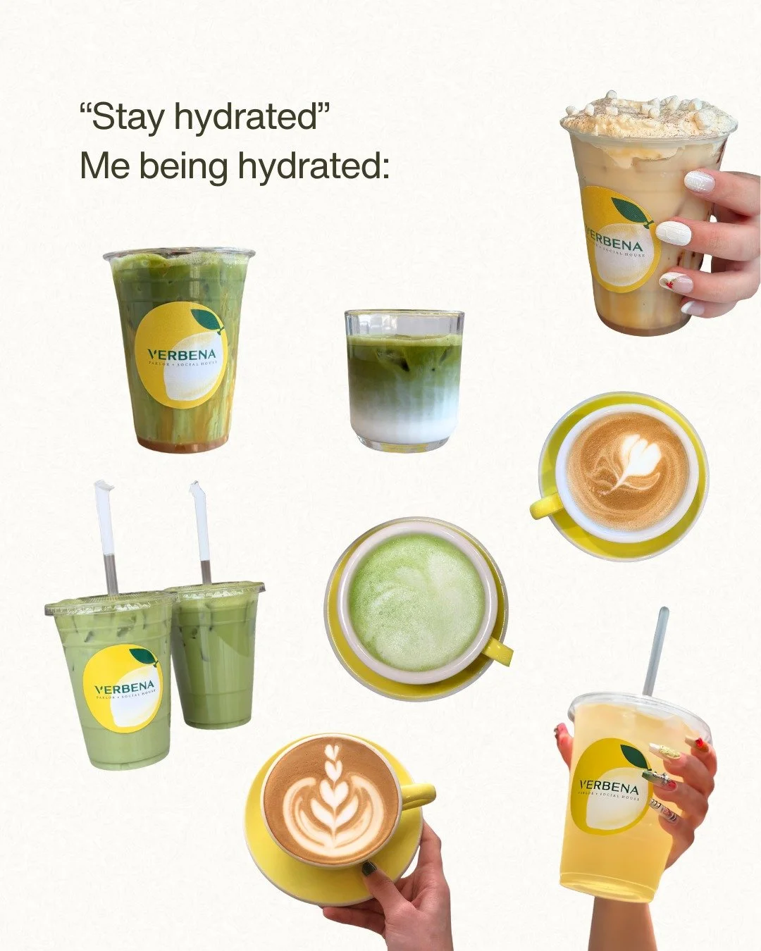 Me being hydrated at Verbena. 💚☕🍋

If it&rsquo;s made with locally roasted espresso, ceremonial matcha, fresh teas, or handcrafted syrups&hellip; it counts.

#dallascafe #dfwcafe #dallascoffee #dfwcoffee #dallascoffeeshop #dfwcoffeeshop #dallasmatc