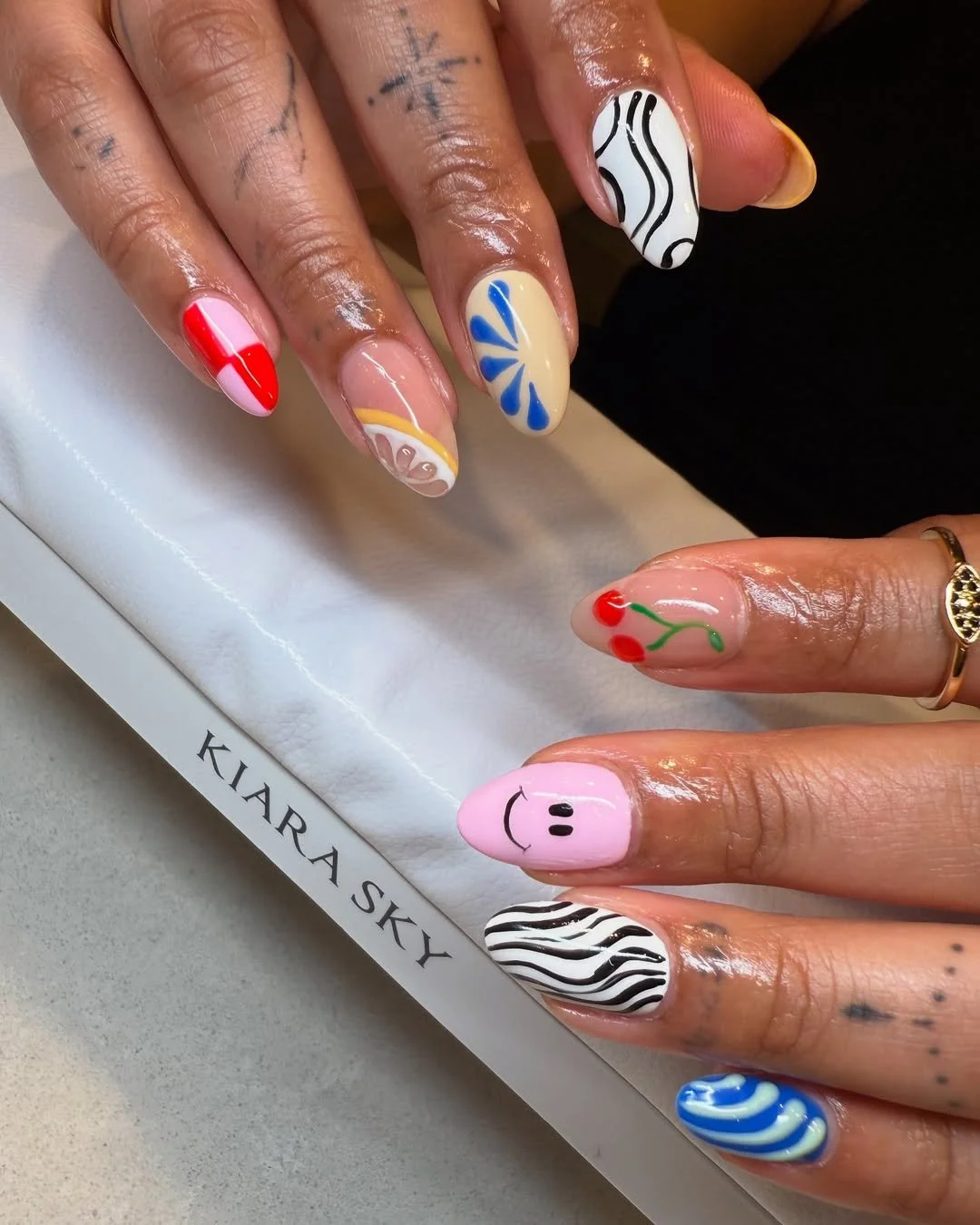 A little bit of everything, done right. 🍒
Playful mix of patterns, color, and detail that keeps every nail interesting.

📍 Uptown Dallas, Texas
💻 VerbenaParlor.com
📱 (214) 433 7359

💅 Services include builder gel manicures, Russian manicures and