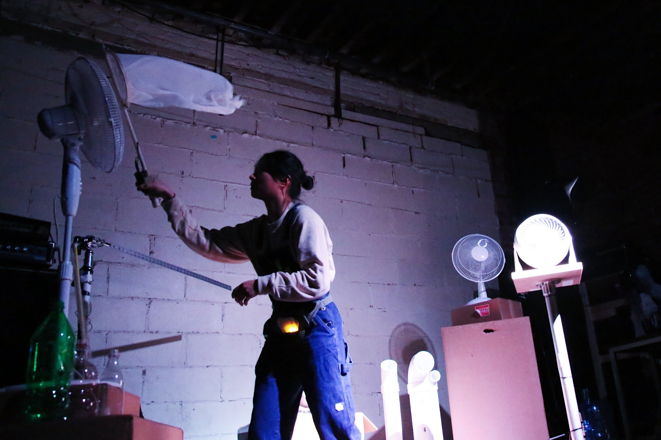 The Wind Catcher  by Wenjing Liu 3.12.20 / 8PM An audiovisual performance that interprets the absurdity of human’s efforts to find meanings in seemingly insignificant matters through defining goals, setting rules and executing tasks.  