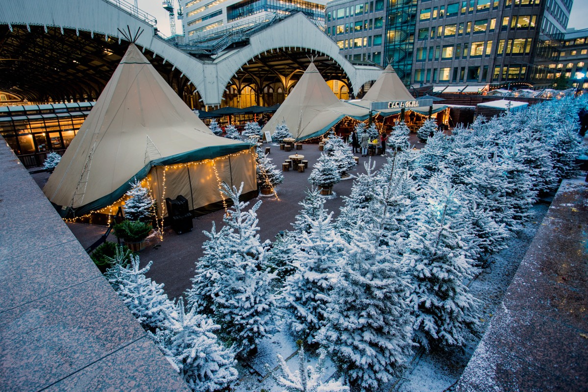 Even in winter our giant tipi tent marquees make a perfect space