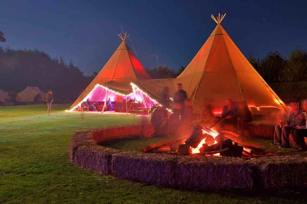 If you're looking for special effects or lighting, we can help as part of your giant event tipi package for your wedding, party or corporate event
