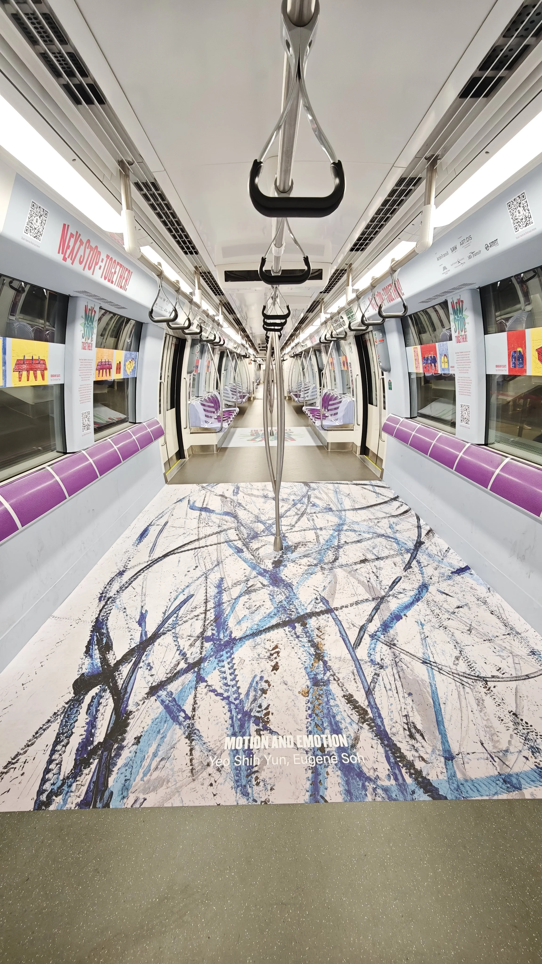 Commissioned work inside MRT train