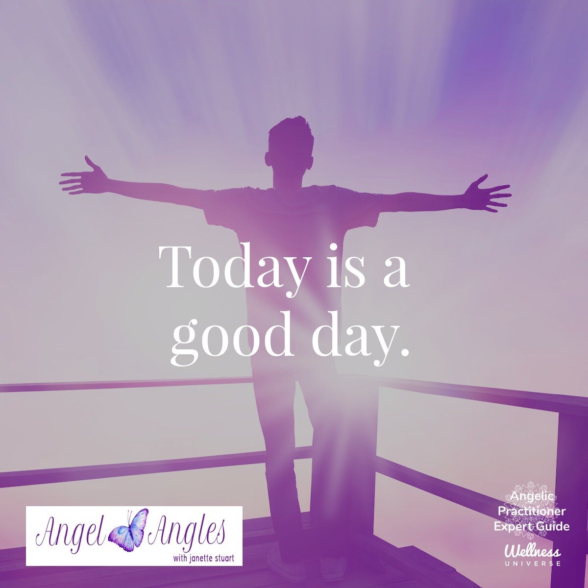 Hello and welcome to your Angel Affirmation for Tues. Mar. 26, 2024. 

Today is a good day. Amen, and so it is.

Blessings of love, joy, and peace.
Love,
Janette 
.
.
#WUVIP #WUWorldChanger #AngelAffirmations #GoodDay #IntentionalLiving