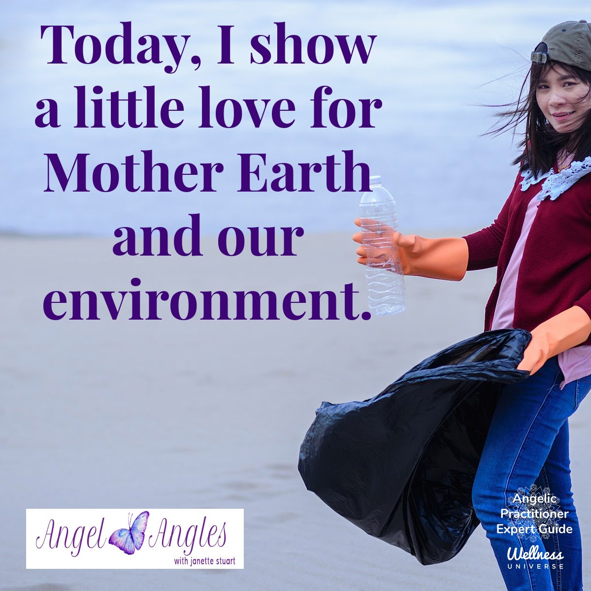 Hello and welcome to your Angel Affirmation for Mon. Apr. 22, 2024. 

Today, I show a little love for Mother Earth and our environment. 
Yes, amen and so it is. 

Blessings of love, joy, and peace.
Love,
Janette 
.
.
#WUVIP #WUWorldChanger #AngelAffi