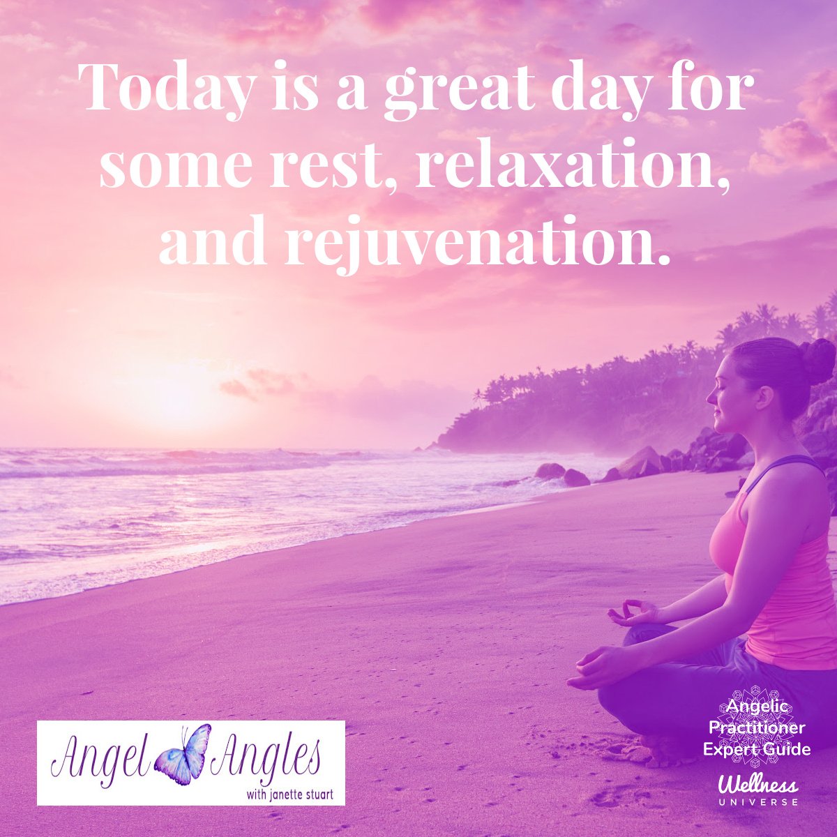 Hello and welcome to your Angel Affirmation for Sunday, Apr. 28, 2024. 

Today is a great day for some rest, relaxation, and rejuvenation. Yes! Sunday is a great day to restore your health and vitality. 

Blessings of love, joy, and peace.
Love,
Jane