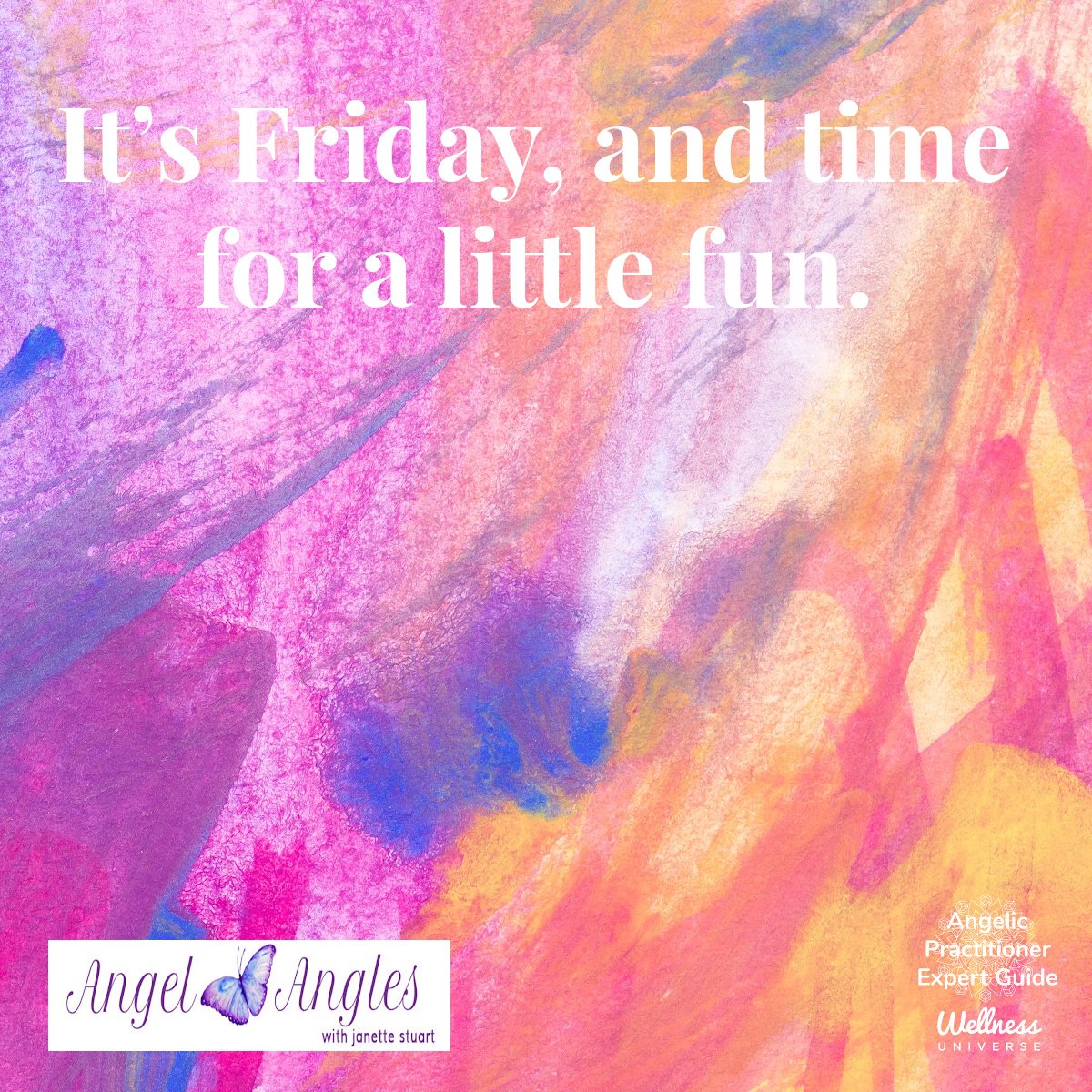 Hello and happy Friday, May 3, 2024. Here's your daily Angel Affirmation. 

It's Friday, and time for a little fun. 

Blessings of love, joy, and peace.
Love,
Janette
.
.
#WUVIP #WUWorldChanger #Friday #FridayFunDay #AngelAffirmations