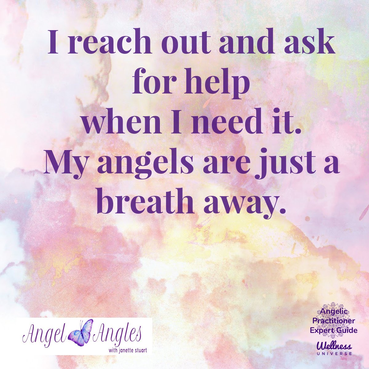 Hello and welcome to your Angel Affirmation for Thurs. May 9, 2024. 

I reach out and ask for help when I need it. My angels are just a breath away. Yes! Amen, and so it is. 

Blessings of love, joy, and peace.
Love,
Janette 
.
.
#WUVIP #WUWorldChang