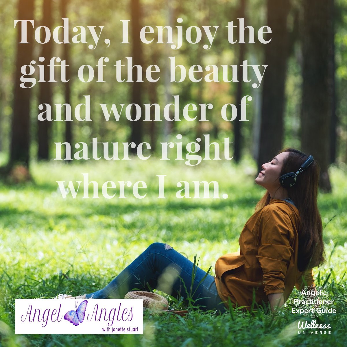 Hello and welcome to your Angel Affirmation for Mon. May 13, 2024. 

Today, I enjoy the gift of the beauty and wonder of nature right where I am. 

A favorite of @Darden Ann Bennett and Barbara Bustard 

Blessings of love, joy, and peace.
Love,
Janet