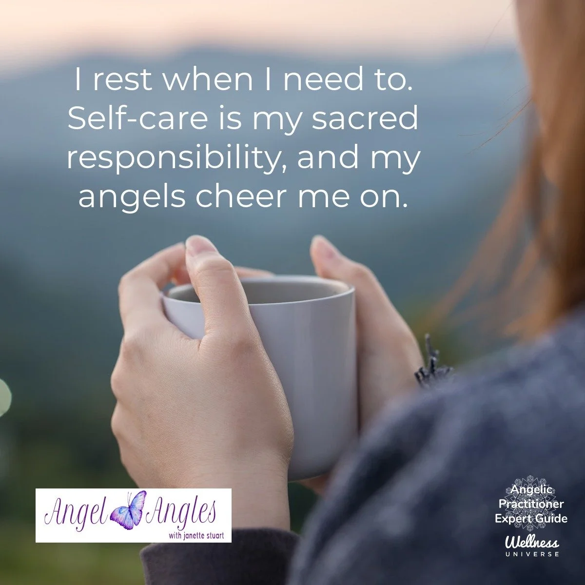 Hello and happy Sunday, Aug. 10, 2025. Here's your Angel Affirmation of the Day. 

I rest when I need to. Self-care is my sacred responsibility, and my angels cheer me on. 

Sunday is a great day for self-care. 

How will you enjoy it today?

Blessin