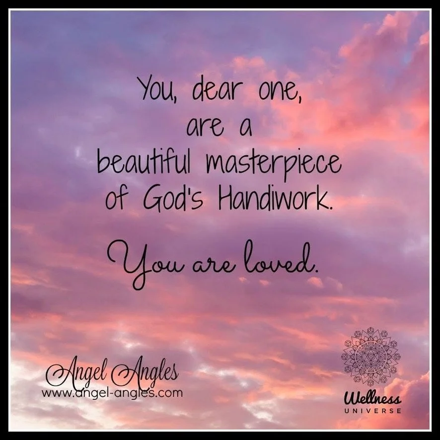 You, dear one, are a beautiful masterpiece of God's Handiwork. 

You are loved. 

Hold this message of truth in your heart today. 

Blessings of love, joy, and peace. 
Love,
Janette 
.
.
#WUVIP #WUWorldChanger #YouAreLoved #Masterpiece