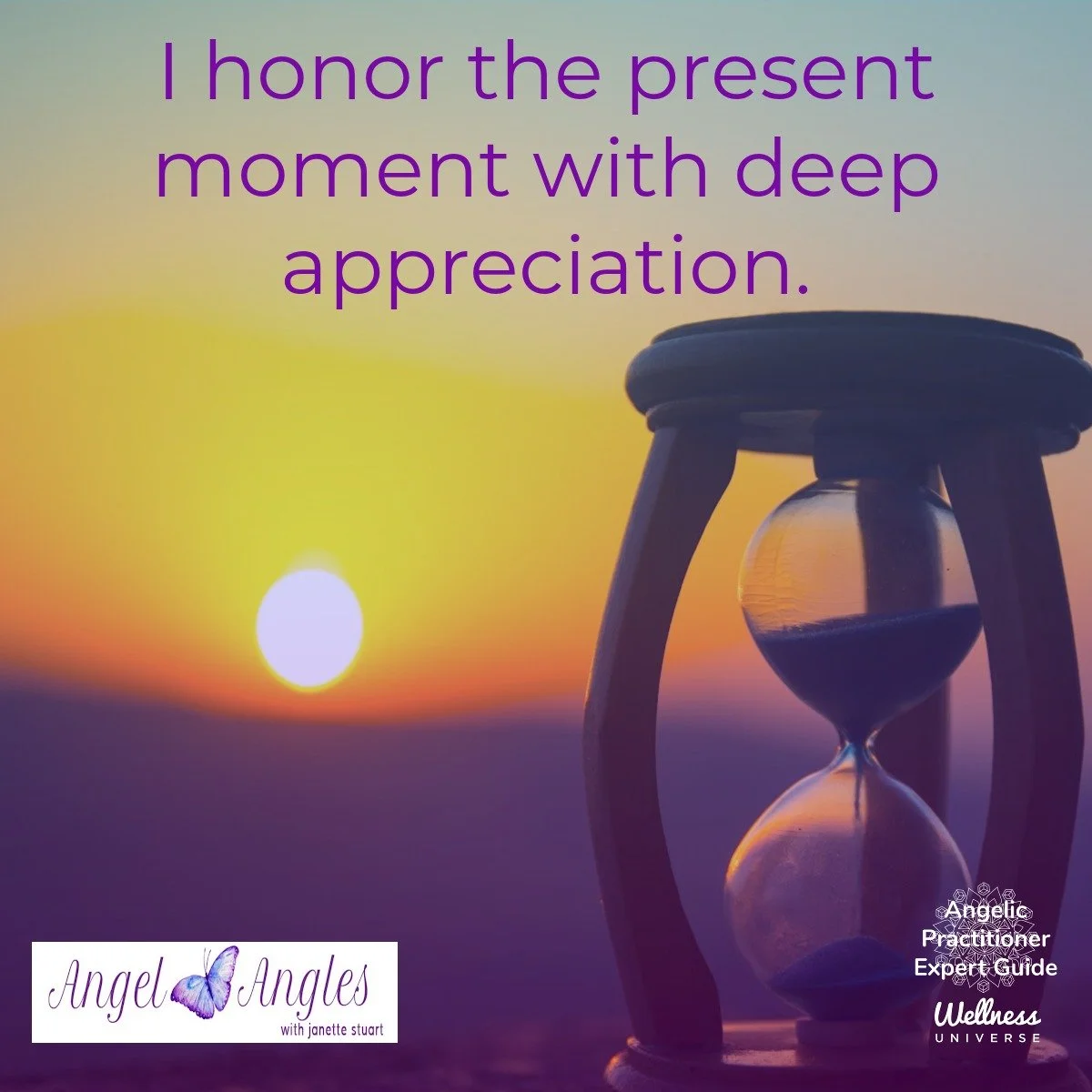 Hello and welcome to your Angel Affirmation for Tuesday, Nov. 25, 2025. 

I honor the present moment with deep appreciation. 

What are you grateful for in this now moment? 

Blessings of love, joy, and peace.
Love,
Janette 
.
.
#WUVIP #WUWorldChange