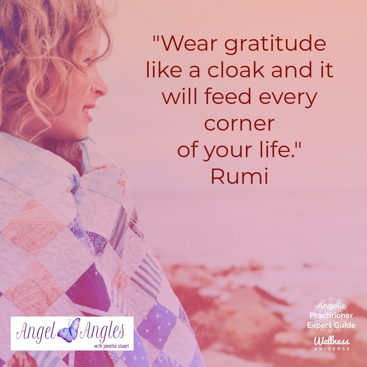 As we wrap up our month of gratitude, sharing this Rumi quote which felt like a warm hug to nicely wrap up our time counting our blessings together. 

Thank you, thank you, thank YOU. 

&quot;Wear gratitude like a cloak and it will feed every corner 