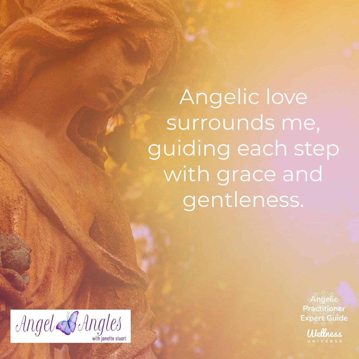 Hello and happy Tuesday, Dec. 2, 2025. Here's your Angel Affirmation of the Day. 

Angelic love surrounds me, guiding each step with grace and gentleness. 

Blessings of love, joy, and peace. 
Love,
Janette 
.
.
#WUVIP #WUWorldChanger #AngelAffirmati