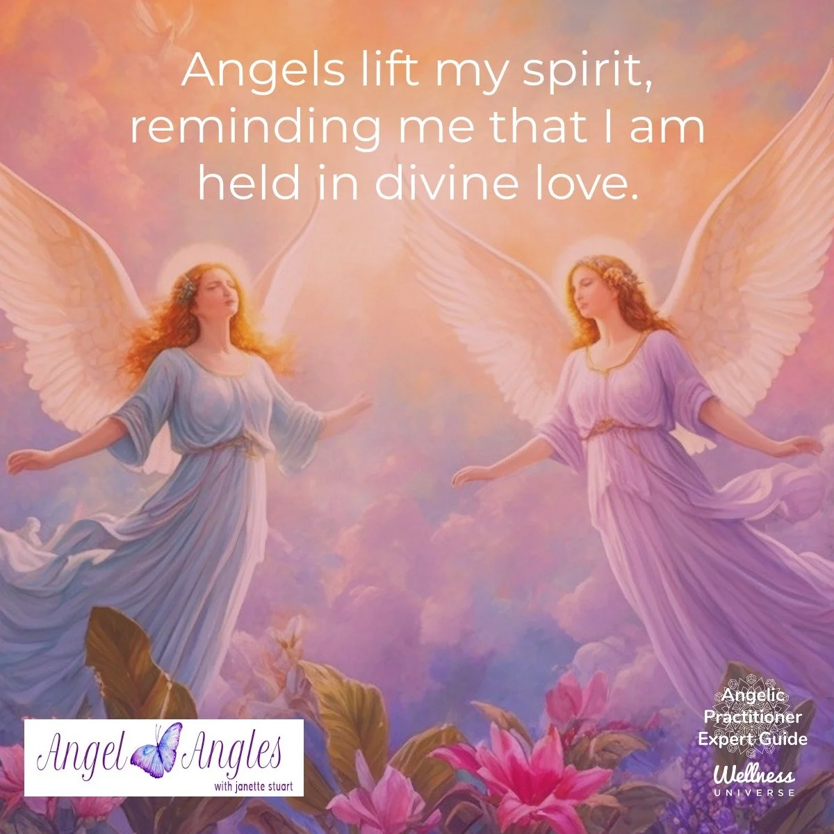 Happy Monday, Dec. 8, 2025. Here's your Angel Affirmation of the Day to bless your heart. 

Angels lift my spirit, reminding me that I am held in divine love. 

Blessings of love, joy, and peace.
Love,
Janette 
.
.
#WUVIP #WUWorldChanger #AngelAffirm
