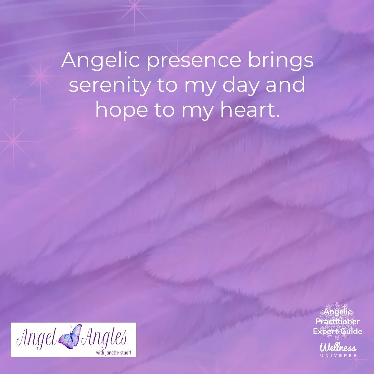 Here's your Angel Affirmation for Friday, Dec. 12, 2025. 

Angelic presence brings serenity to my day and hope to my heart. 

Feel the love. 

Blessings of love, joy, and peace.
Love,
Janette 
.
.
#WUVI #WUWorldChanger #AngelAffirmations #Serenity
