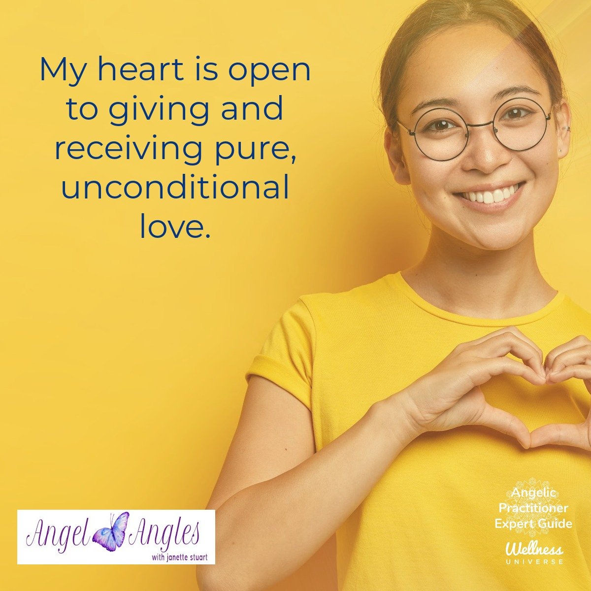 Hello and welcome to your Angel Affirmation for Wed. Dec. 17, 2025. 

My heart is open to giving and receiving pure, unconditional love. 

Yes, amen, and so it is. 

Thank you, dear heart, for shining your love and light into our world that needs it 