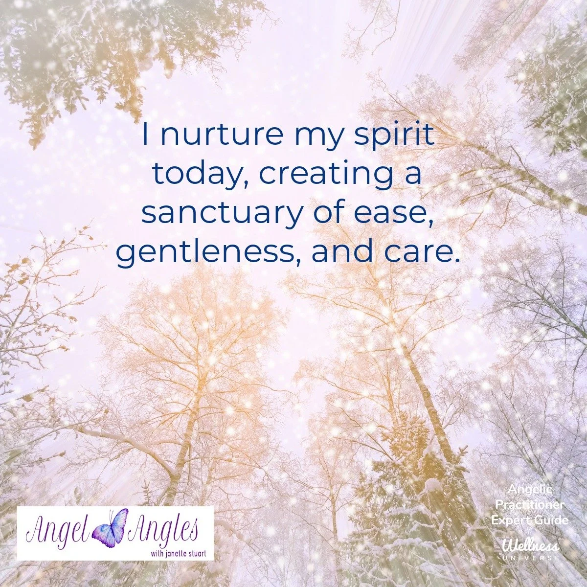 Hello and happy Sunday, Dec. 21, 2025. Here's your Angel Affirmation of the Day. 

I nurture my spirit today, creating a sanctuary. of ease, gentleness, and care. 

Blessings of love, joy, and peace.
Love,
Janette 
.
.
#WUVIP #WUWorldChanger #AngelAf