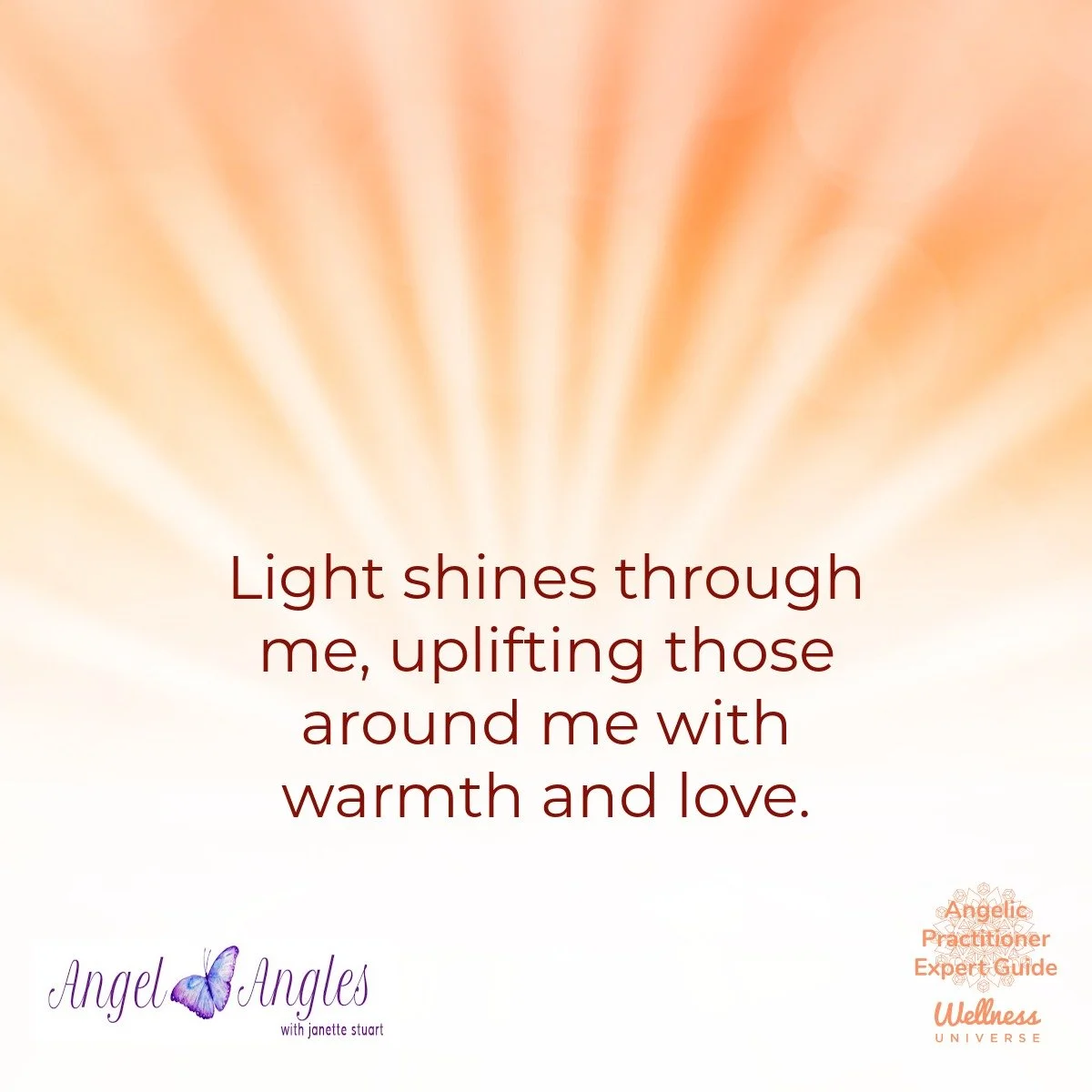 Hello and welcome to your Angel Affirmation for Dec. 23, 2025. 

I almost forgot to post today's affirmation, but someone needs it. 

Light shines through me, uplifting those around me with warmth and love. 

Blessings of love, joy, and peace.
Love,
