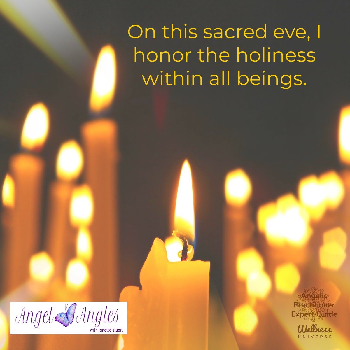 Hello and welcome to your Angel Affirmation for Wed. Dec. 24, 2025. 

On this sacred eve, I honor the holiness within all beings. 

Blessings of love, joy, and peace.
Love,
Janette 
.
.
#WUVIP #WUWorldChanger #HolyNight #AngelAffirmations