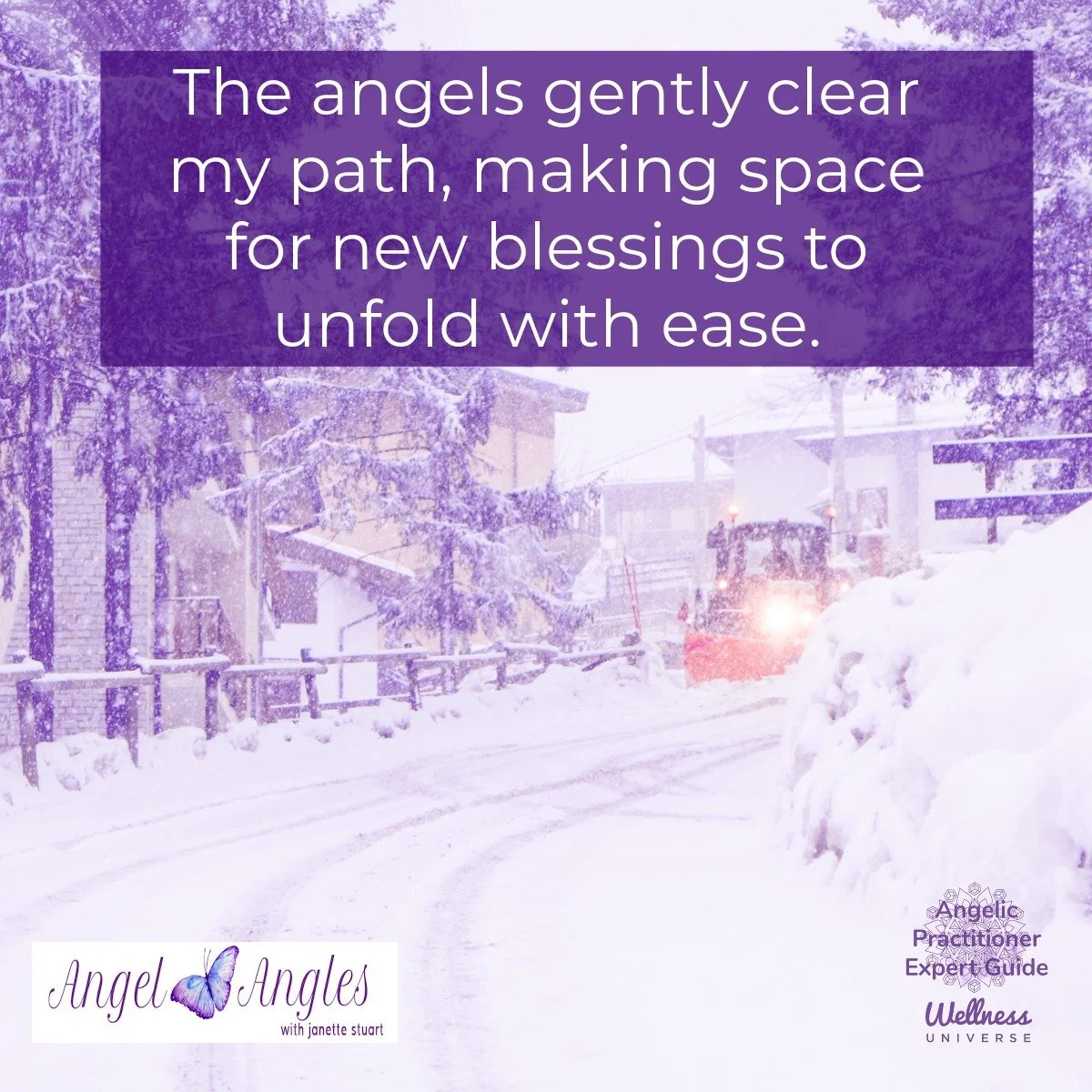 Hello and happy Saturday, Jan. 3, 2026. Here's your Angel Affirmation of the Day. 

The angels gently clear my path, making space for new blessings to unfold with ease. 

Yes, amen, and so it is. 

Blessings of love, joy, and peace.
Love,
Janette 
.
