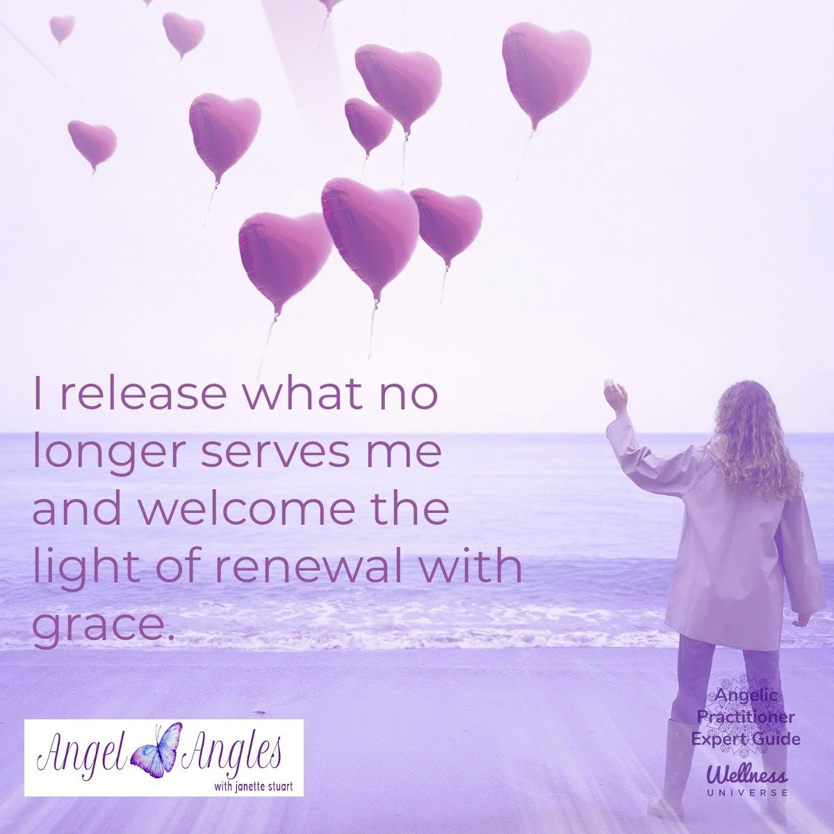 Hello and welcome to your Angel Affirmation for Wed. Jan. 7, 2026. 

I release what no longer serves me and welcome the light of renewal with grace. 

Yes, amen, and so it is. 

Blessings of love, joy, and peace.
Love,
Janette 
.
.
#WUVIP #WUWorldCha