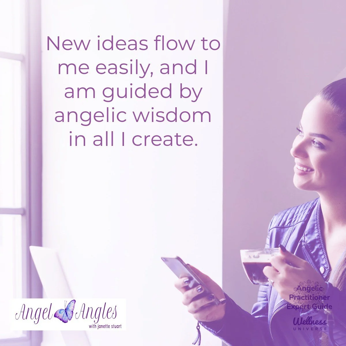 Hello and welcome to your Angel Affirmation for Monday, Jan. 12, 2026. 

New ideas flow to me easily, and I am guided by angelic wisdom in all I create. 

Yes! Amen, and so it is. 

Blessings of love, joy, and peace.
Love,
Janette 
.
.
#WUWorldChange