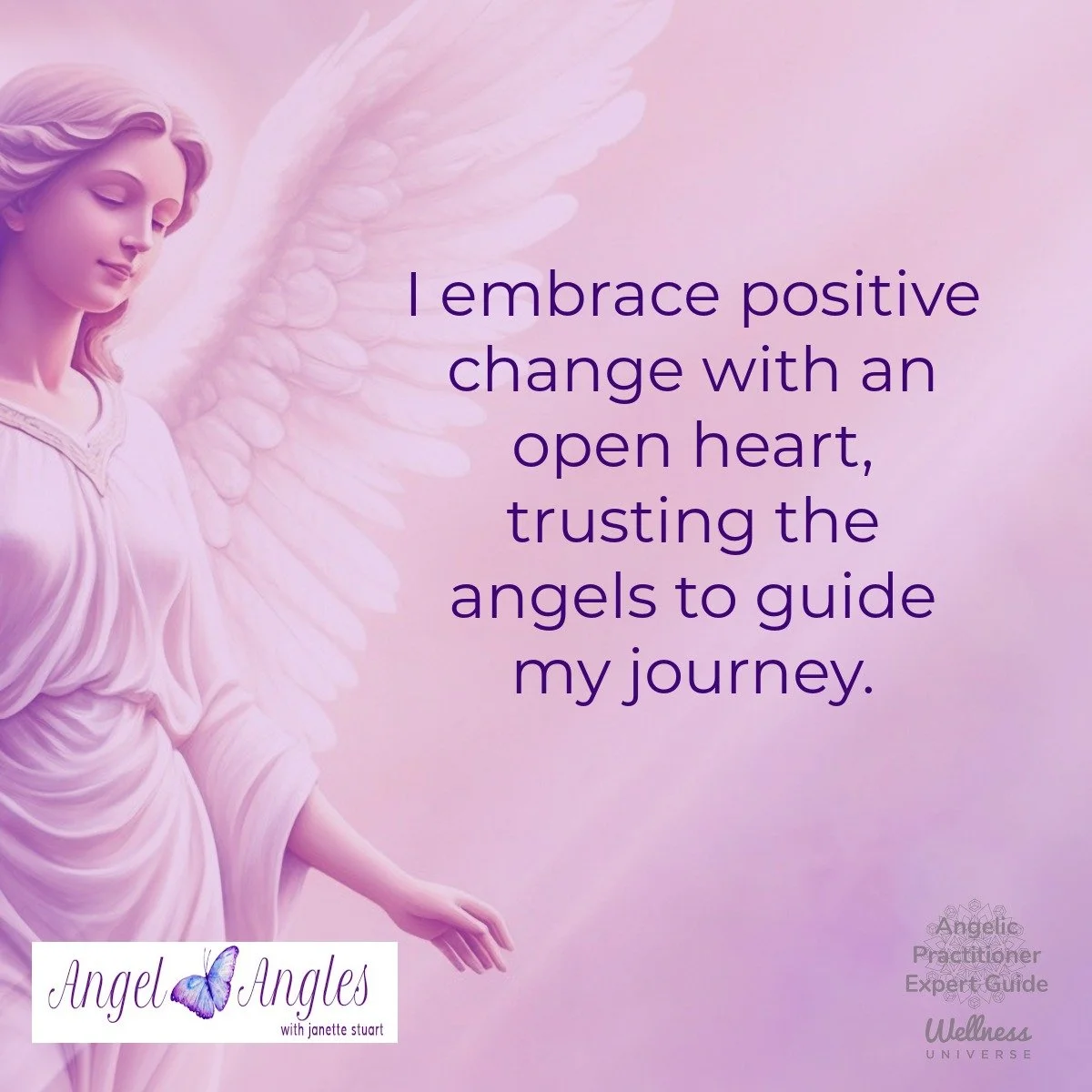 Ooopsies! Almost forgot to post our Angel Affirmation of the Day for Mon. Jan. 19, 2026. 

I embrace positive change with an open heart, trusting the angels to guide my journey. 

Yes, amen, and so it is. 

Blessings of love, joy, and peace. 
Love,
J