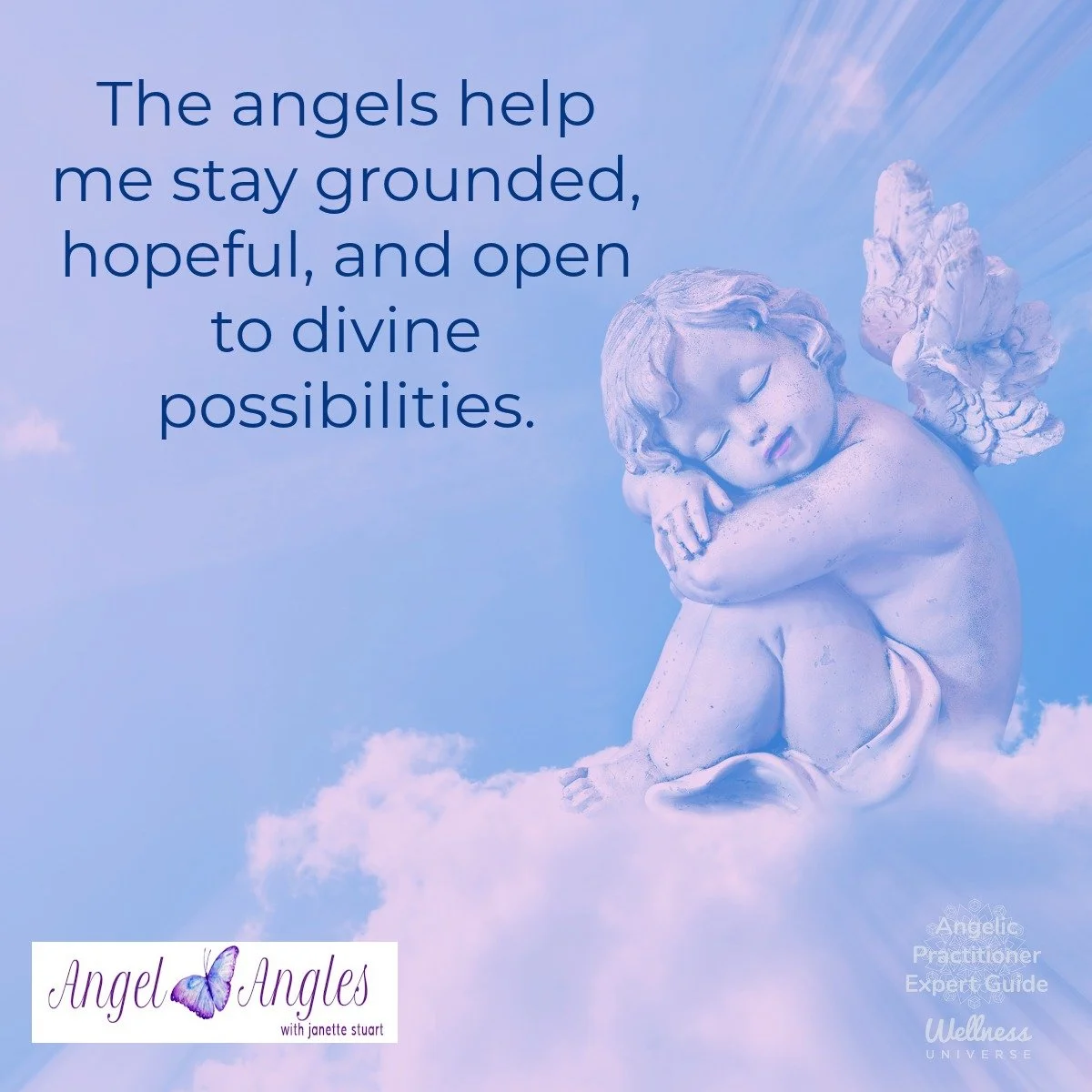 Hello and happy Saturday, Jan. 24, 2026. Here's your Angel Affirmation for the Day. 

The angels help me stay grounded, hopeful, and open to divine possibilities. 

Blessings of love, joy, and peace.
Love,
Janette 
.
.
#WUVIP #WUWorldChanger #AngelAf