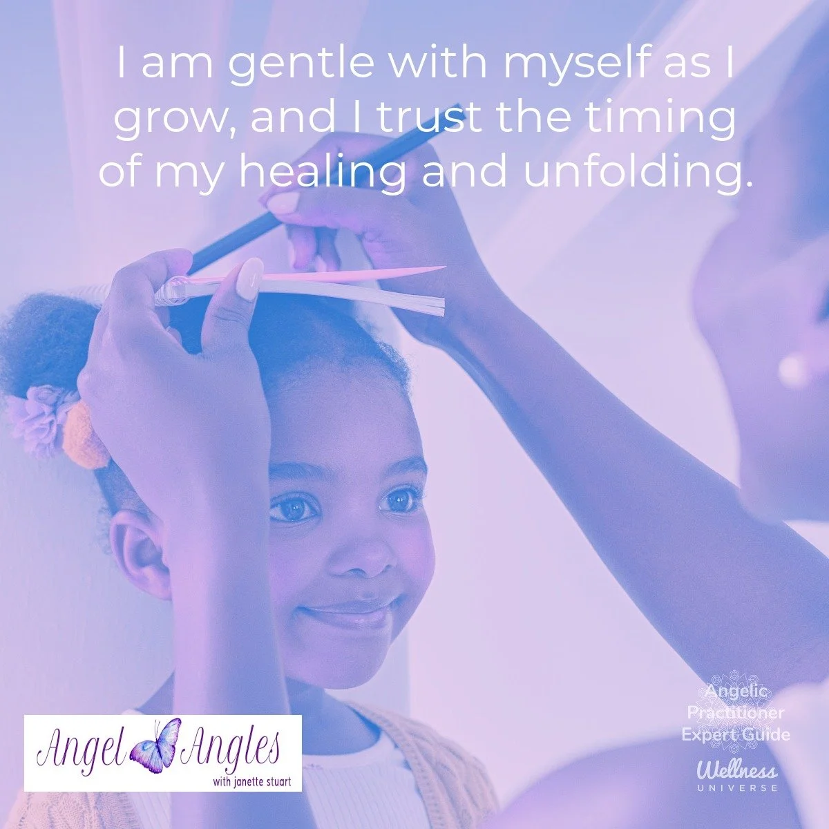 Hello and happy Monday, Feb. 16, 2026. Here's your Angel Affirmation of the Day. 

I am gentle with myself as I grow, and I trust the timing of my healing and unfolding. 

Yes, amen, and so it is. 

Blessings of love, joy, and peace.
Love,
Janette 
.
