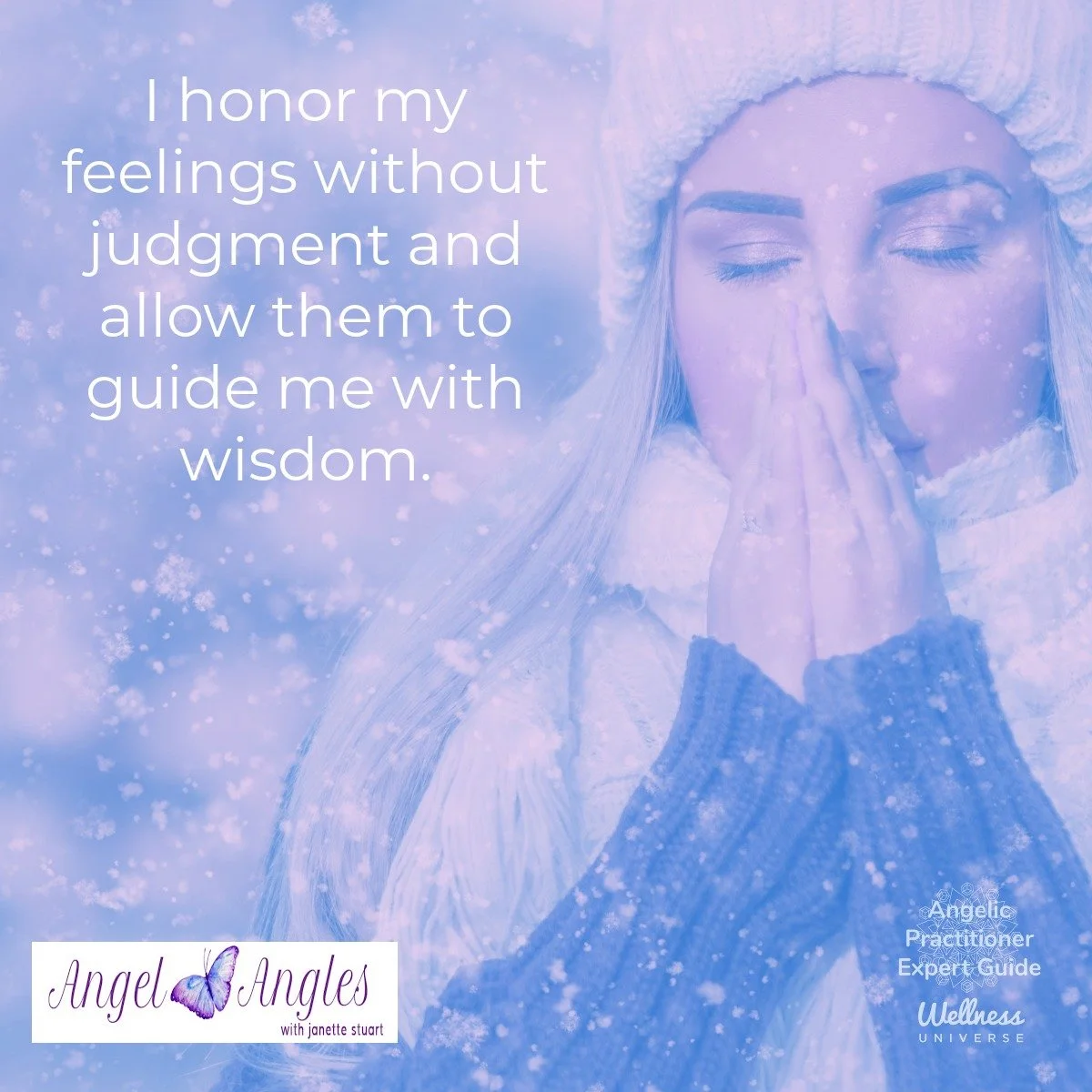 Hello and happy Thursday, Feb. 19, 2026. Here's your Angel Affirmation of the Day. 

I honor my feelings without judgment and allow them to guide me with wisdom. 

Blessings of love, joy, and peace.
Love,
Janette 
.
.
#WUVIP #WUWorldChanger #AngelAff