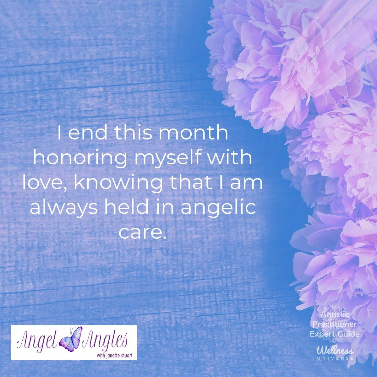 Hello and happy Saturday, Feb. 28, 2026. Here's your Angel Affirmation of the Day.

I end this month honoring myself with love, knowing that I am always held in angelic care. 

Blessings of love, joy, and peace.
Love,
Janette 
.
.
#WUVIP #WUWorldChan