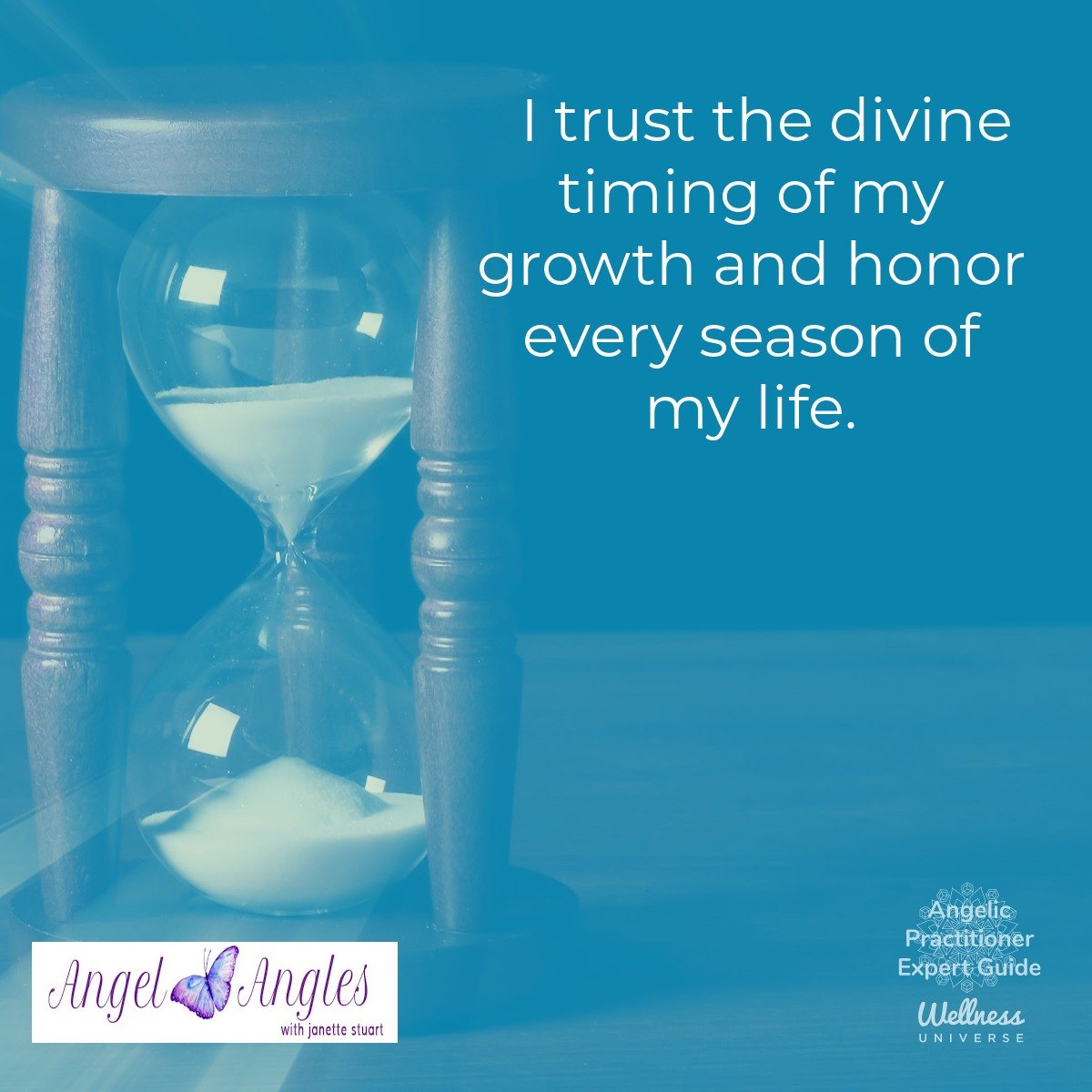 Hello and welcome to your Angel Affirmation for Wed. Mar. 4, 2026. 

I trust the divine timing of my growth and honor every season of my life. 

Amen, and so it is. 

Blessings of love, joy, and peace.
Love,
Janette 
.
.
#WUVIP #WUWorldChanger #Angel