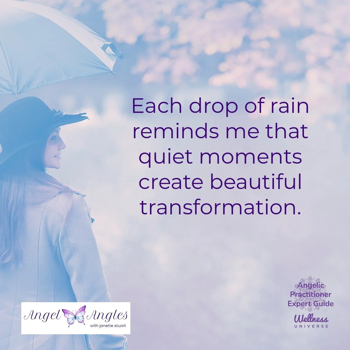 Hello and happy Monday, April 6, 2026. Here's your Angel Affirmation of the Day. 

Each drop of rain reminds me that quiet moments create beautiful transformation. 

Yes, amen, and so it is. 

Drip, drip, drop...little April showers...

Blessings of 