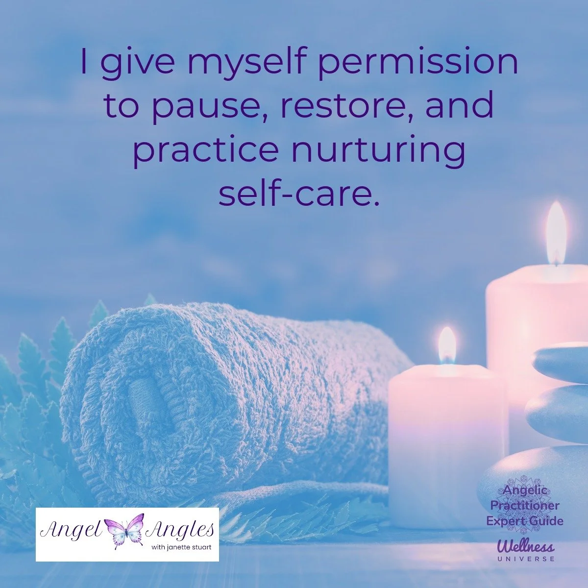 Hello and happy Sunday, April 26, 2026. Here's your Angel Affirmation of the Day. 

I give myself permission to pause, restore, and practice nurturing self-care. 

Sunday is an excellent day for tending to your body, mind, and spirit. 

Blessings of 