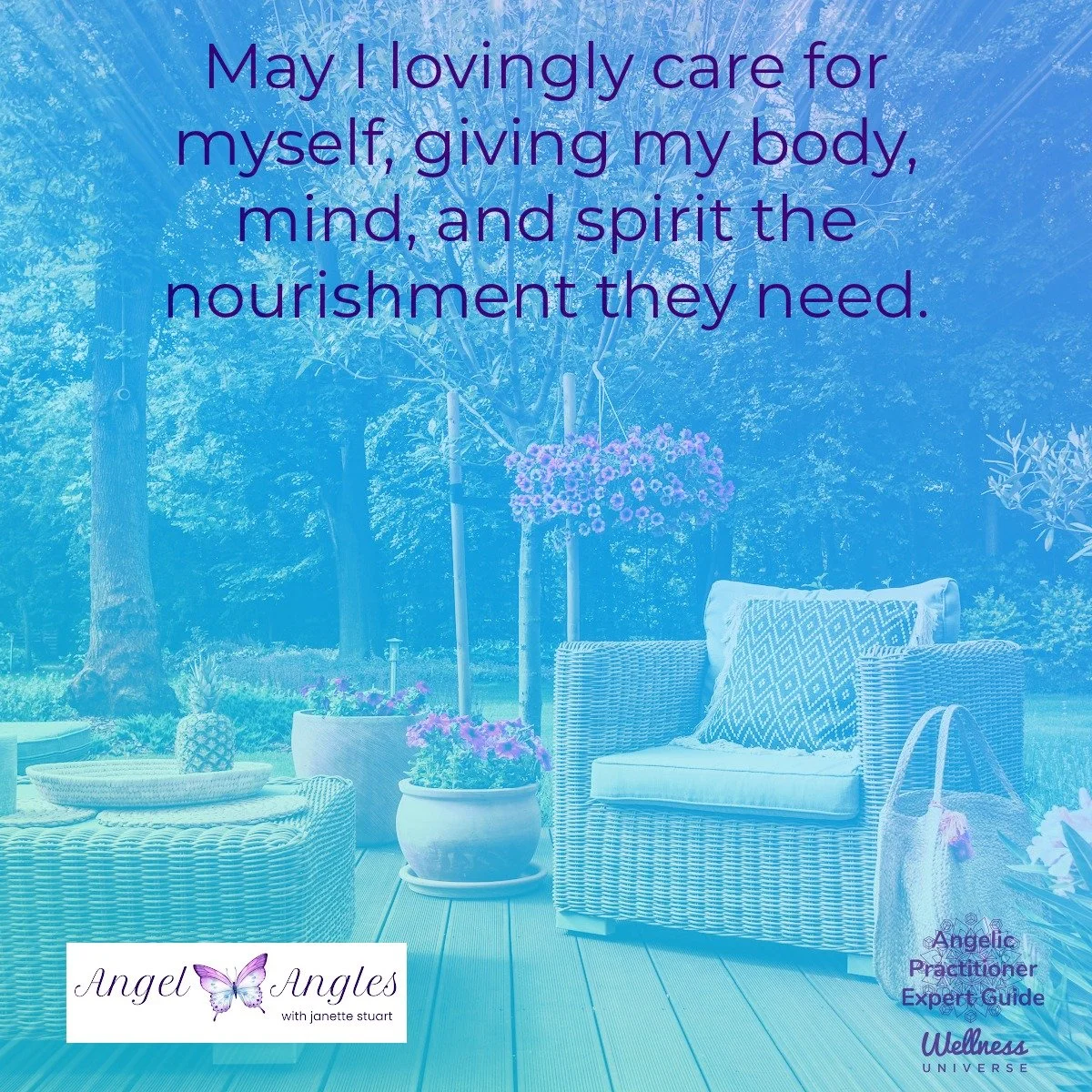 Hello and happy Sunday, May 3, 2026. Here's your Daily Angel Affirmation. 

May I lovingly care for myself, giving my body, mind, and spirit the nourishment they need. 

Sunday is a wonderful day to tend to yourself. 

Blessings of love, joy, and pea