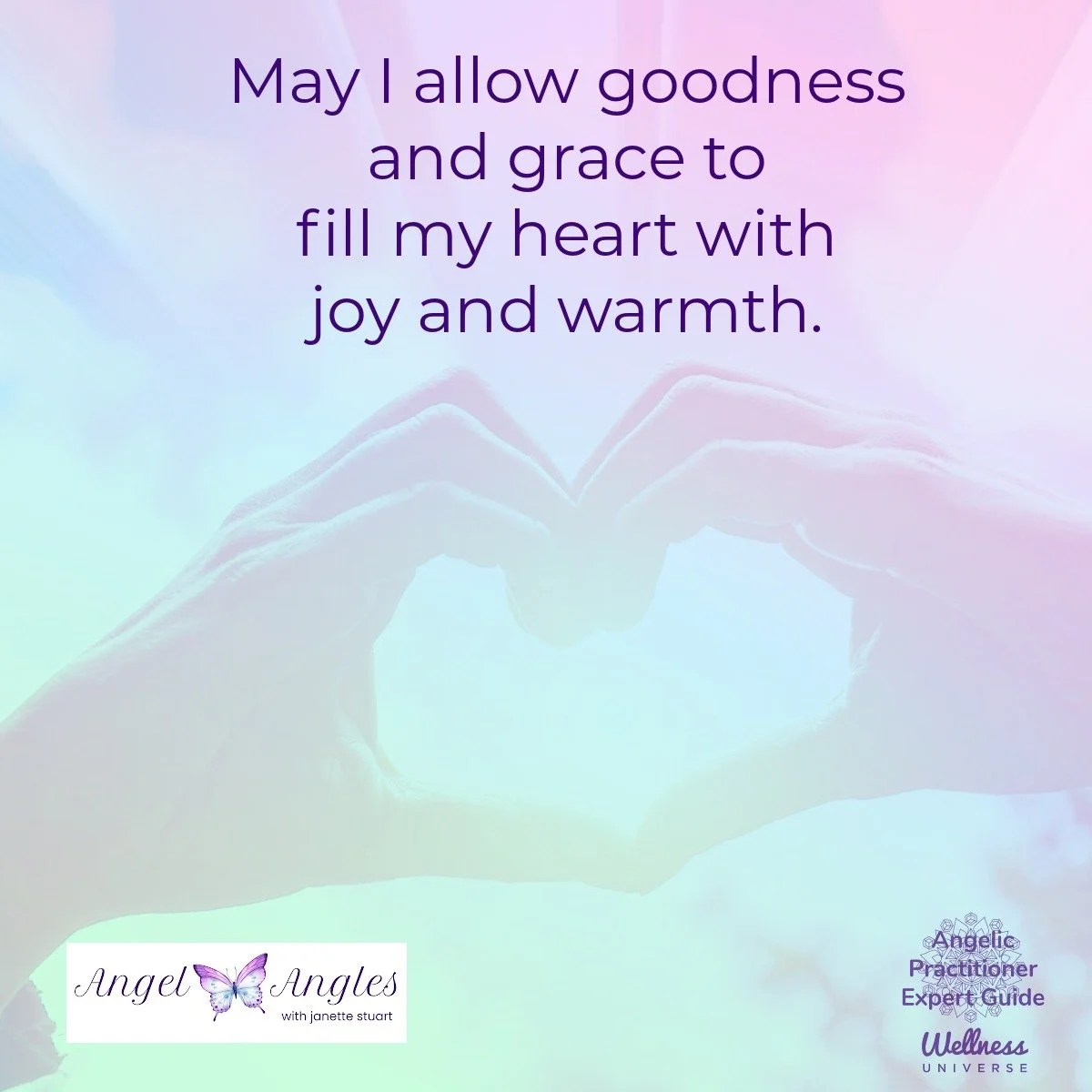 Hello and happy Thursday, May 7, 2026. Here's your Angel Affirmation of the Day. 

May I allow goodness and grace to fill my heart with joy and warmth. 

Yes! Amen, and so it is. 

Blessings of love, joy, and peace. 
Love,
Janette 
.
.
#WUVIP #WUWorl