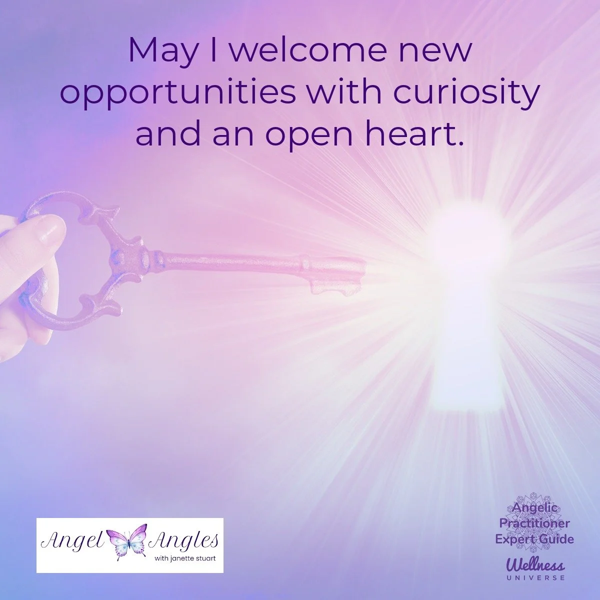 Hello and happy Tuesday, May 12, 2026. Here's your Daily Angel Affirmation. 

May I welcome new opportunities with curiosity and an open heart. 

Blessings of love, joy, and peace.
Love,
Janette 
.
.
#WUVIP #WUWorldChanger #NewOpportunities #AngelAff