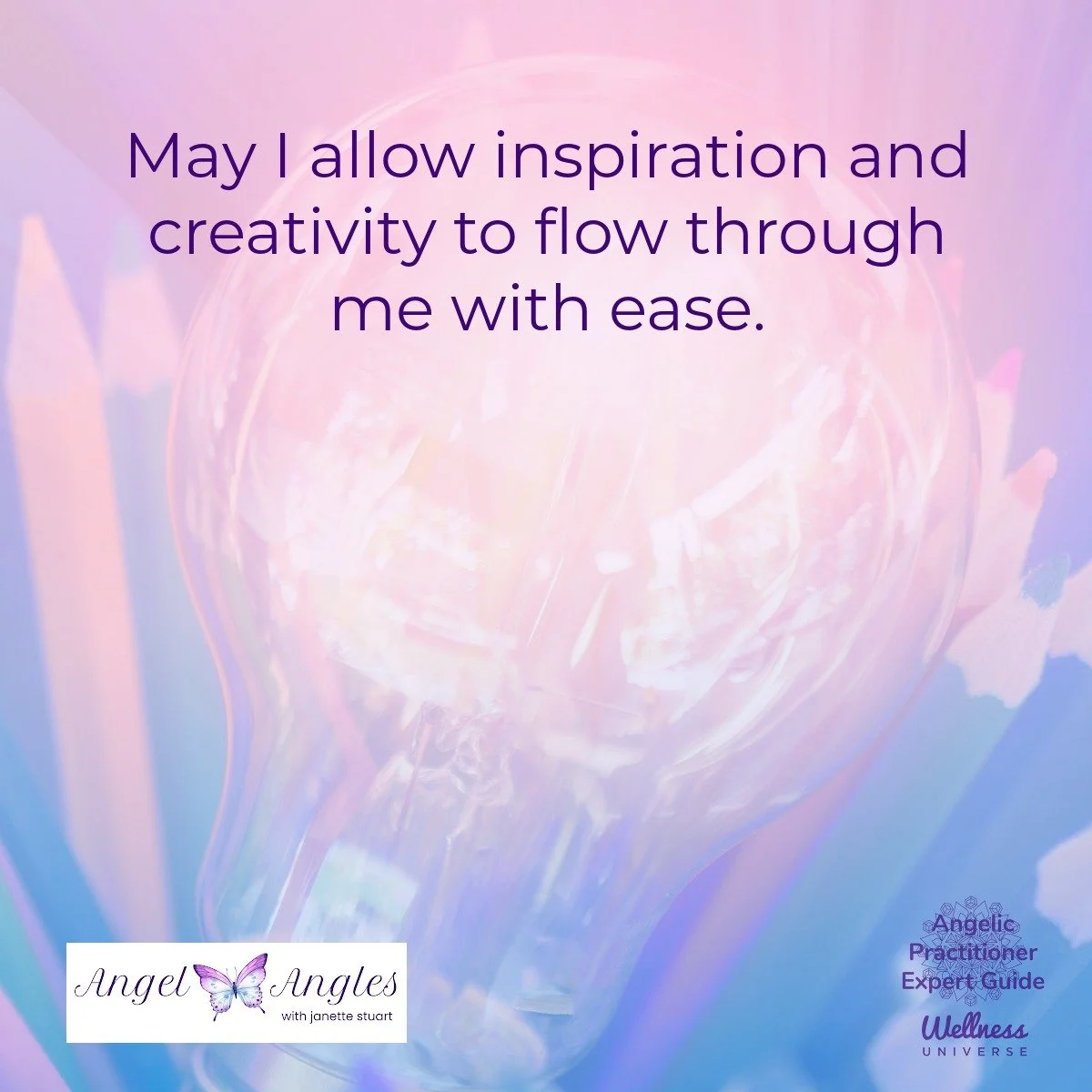 Hello and welcome to your Angel Affirmation for Saturday, May 16, 2026. 

May I allow inspiration and creativity to flow through me with ease. 

Yes! Amen, and so it is. 

Blessings of love, joy, and peace.
Love,
Janette 
.
.
#WUVIP #WUWorldChanger #