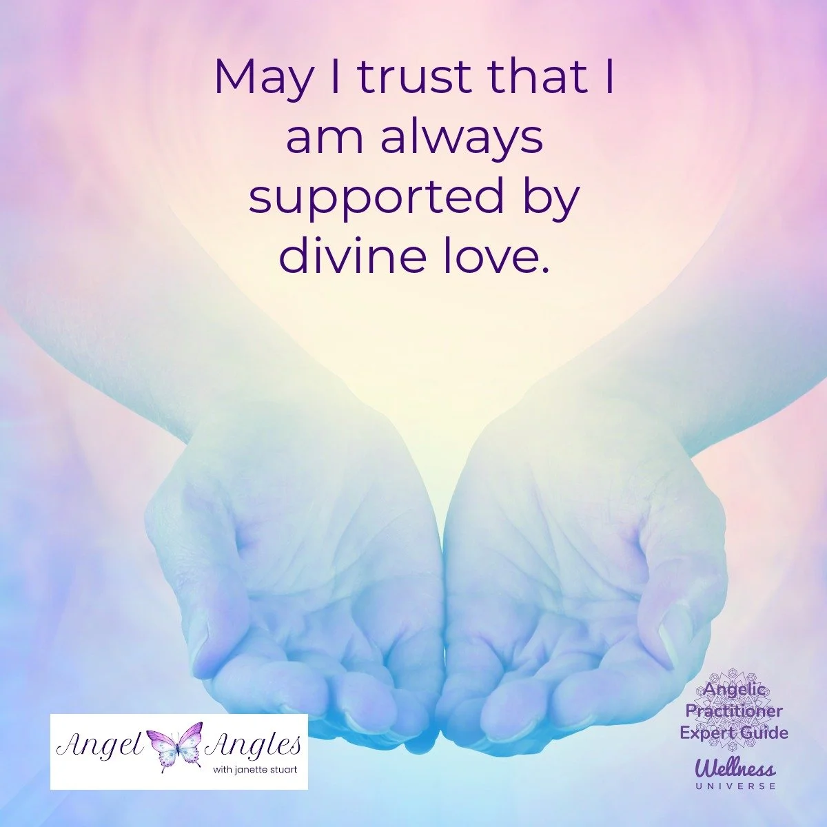 Hello and happy Monday, May 18, 2026. Here's your Angel Affirmation of the Day. 

May I trust that I am always supported by divine love. 

What's so special about Angel Affirmations?

They're special because they feel like gentle support rather than 
