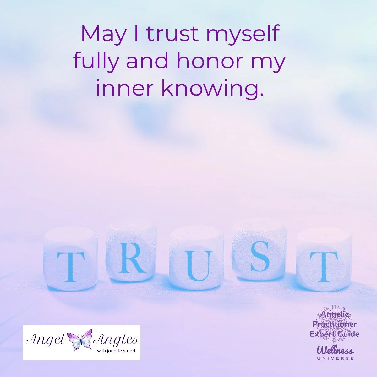 Hello and happy Monday, May 25, 2026. Here's your Angel Affirmation of the Day. 

May I trust myself fully and honor my inner knowing. 

You are remarkable. Trust...

Blessings of love, joy, and peace. 
Love,
Janette 
.
.
#WUVIP #WUWorldChanger #Trus