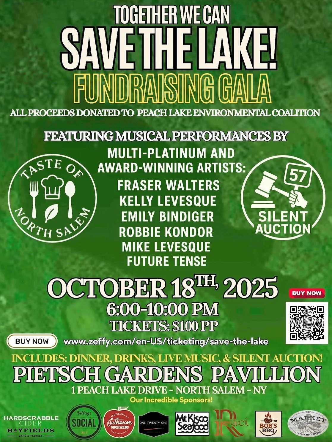 Today is the last day of early bird pricing for our &ldquo;Save The Lake&rdquo; fundraiser, $100pp starts tomorrow (only 30 tickets left)!

Fraser and I were asked to raise money for an important environmental cause that&rsquo;s right here in our bac