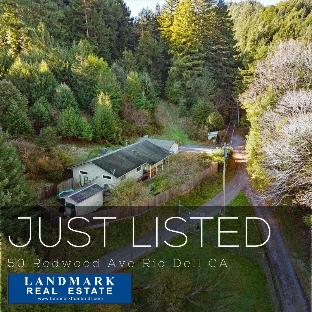 Acreage in Rio Dell, CA. Woodstove, granite countertops, formal dining room, 3 bed, 2 bath, approx. 1800 sq. ft., laundry room with sink, detached 2 car garage, fruit trees, garden areas, redwood trees, approx. 9 acres. 271172 $499,000 Call Broker As