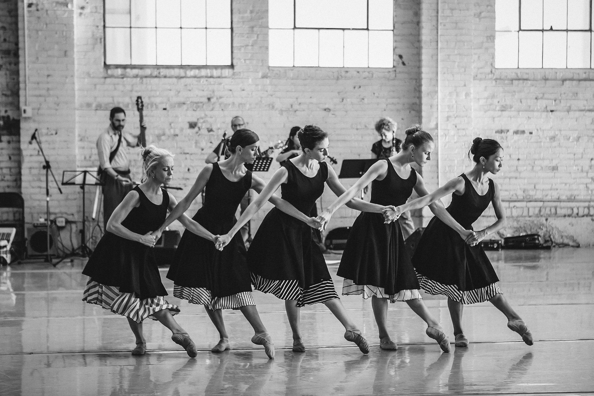 Wonderbound rehearsing Garrett Ammon’s Memories and Well-Grounded Hopes . Photo by Amanda Tipton . 2016.
